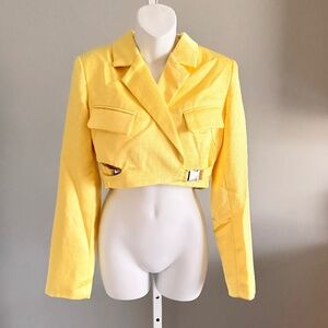 ATOIR for Revolve Side Buckle Dandelilon Crop Blazer Jacket Sz M/8 NWT